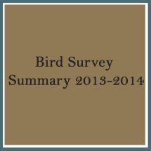 Bird Survey 2013 2014